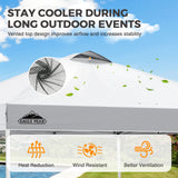 Easy Setup Straight Leg 10x10 Pop Up Canopy Tent w/ 100 sqft of Shade