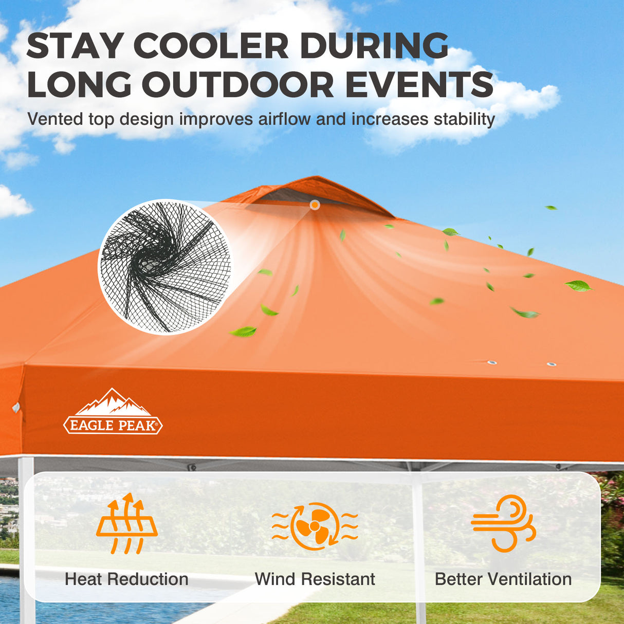 Easy Setup Straight Leg 10x10 Pop Up Canopy Tent w/ 100 sqft of Shade