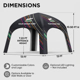 Custom Inflatable Event Tent with Logo, Square Tent