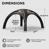 Custom Inflatable Event Tent with Logo, Spider Tent
