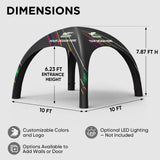 Custom Inflatable Event Tent with Logo, Spider Tent