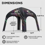 Custom Inflatable Event Tent with Logo, Square Tent