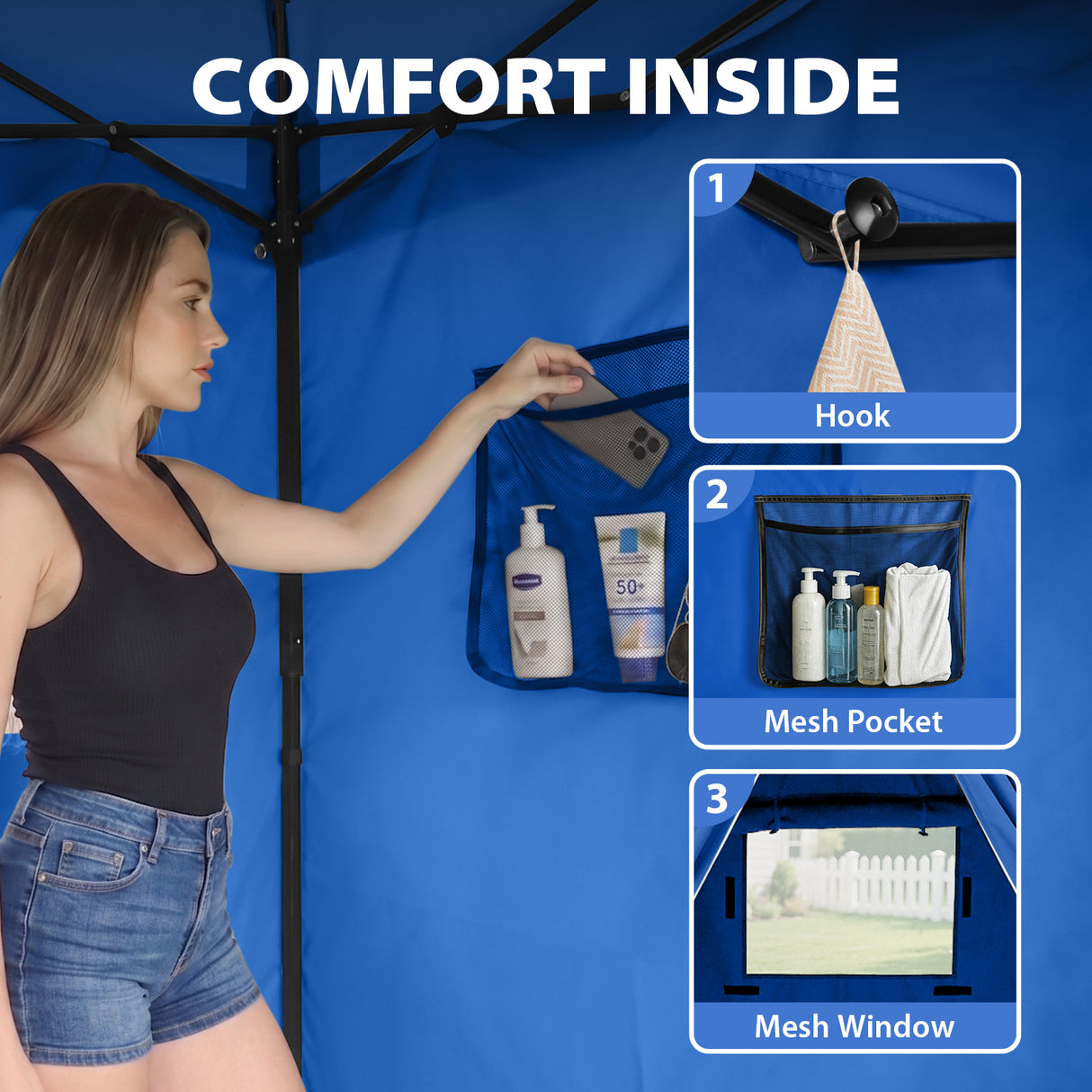 Flat Top 4x4 Pop-up Canopy Changing Room