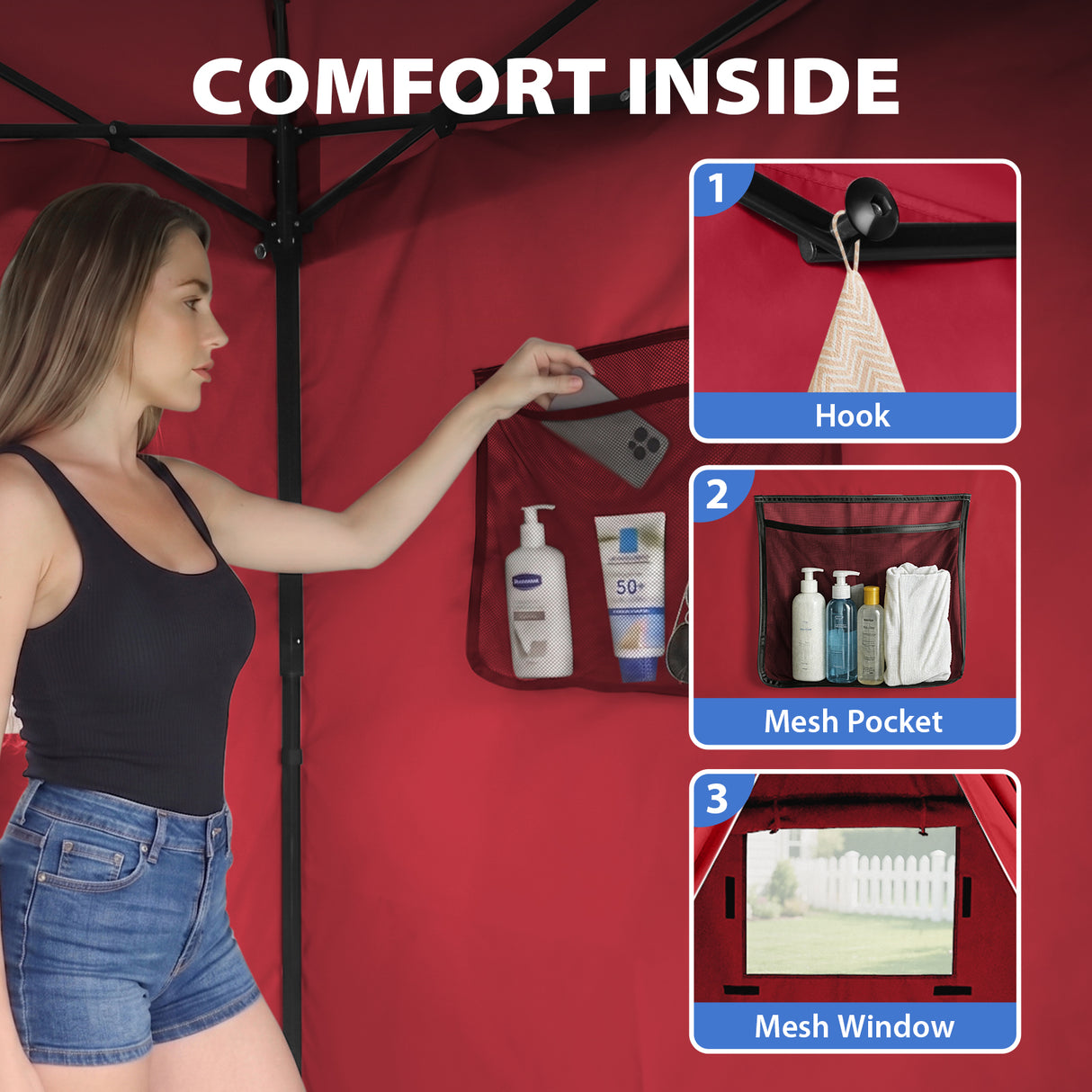 Flat Top 4x4 Pop-up Canopy Changing Room