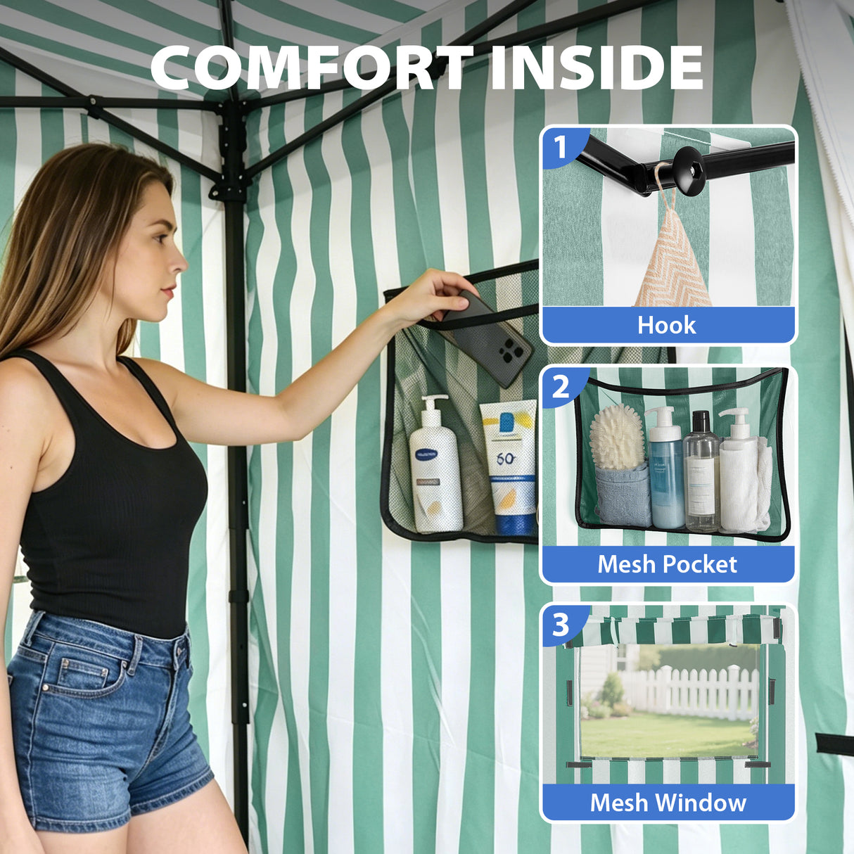 Flat Top 4x4 Pop-up Canopy Changing Room