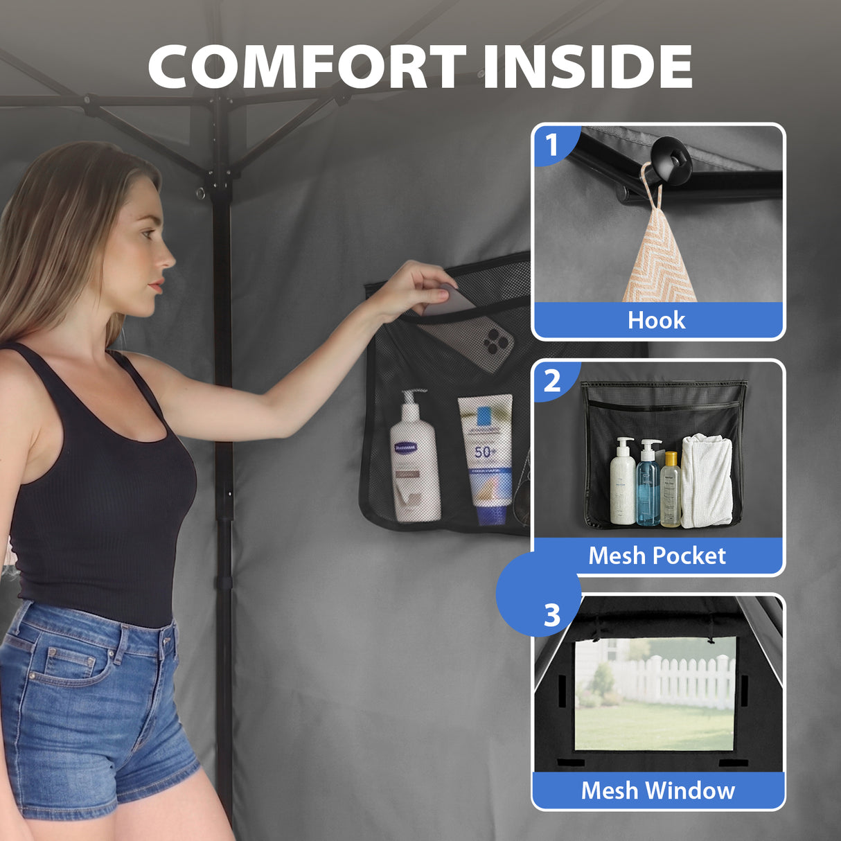 Flat Top 4x4 Pop-up Canopy Changing Room