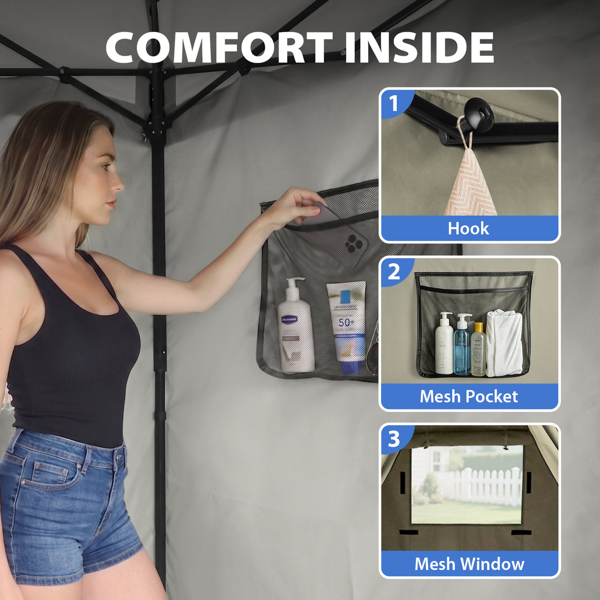 Flat Top 4x4 Pop-up Canopy Changing Room