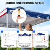 6.6x6.6 Pop Up Canopy Tent Easy Up Canopy Outdoor