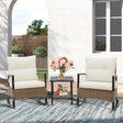 3 PCS Mojave Dusk Outdoor Conversation Set, 2 Rocking Chairs and Side Table - Eagle Peak Custom Canopy Tent