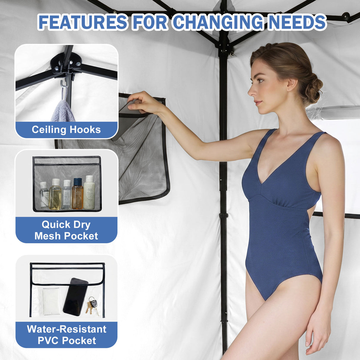 Outdoor Pop Up Changing Room 8x4 ft