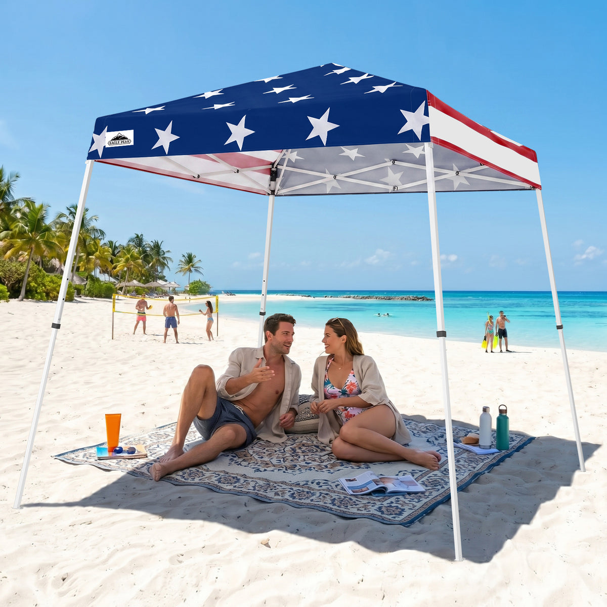 8x8 Slant Leg Pop Up Canopy Tent