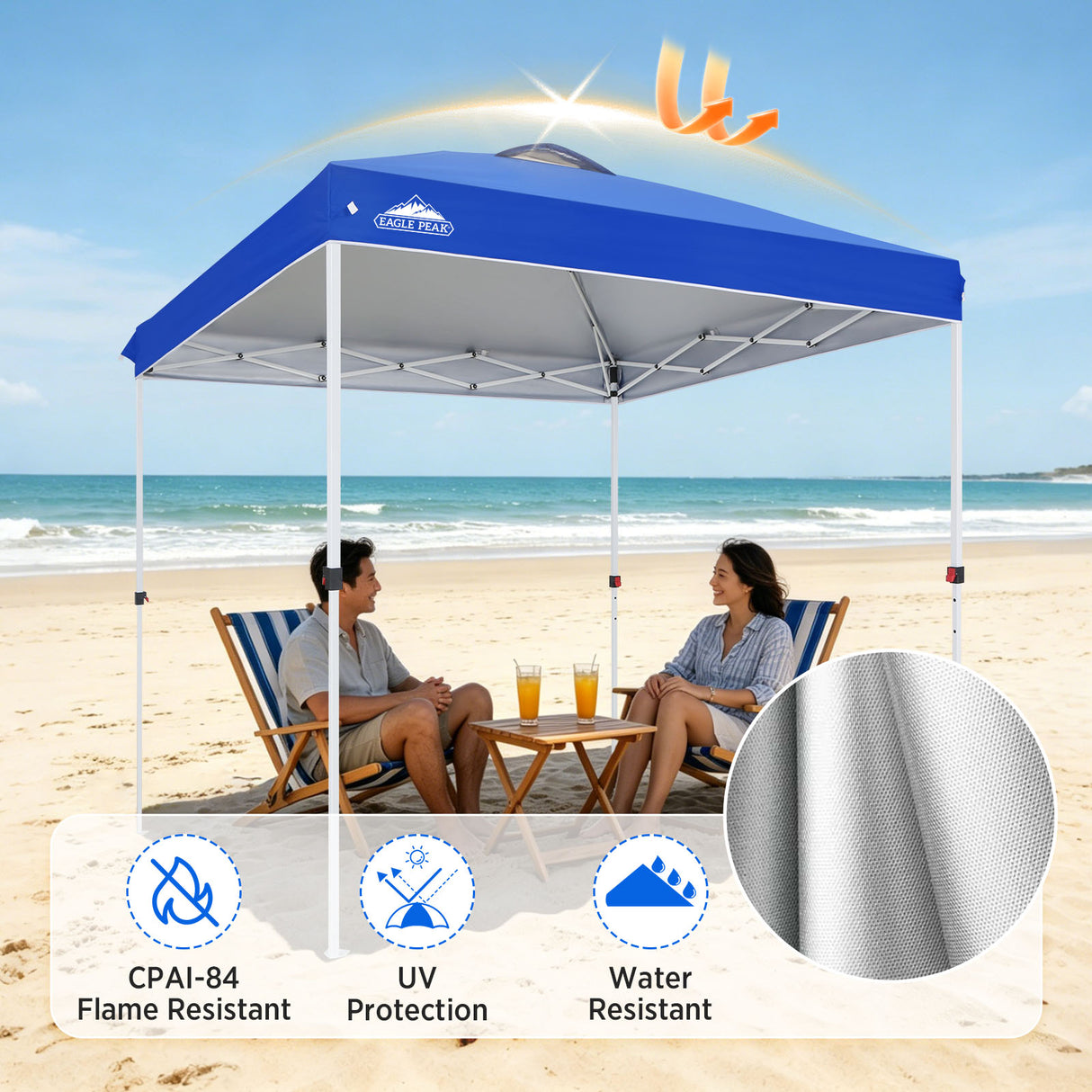 8x8 Pop Up Straight Leg Canopy