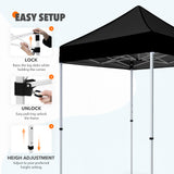 5x5 Pop Up Canopy Tent Instant Straight Leg  Outdoor Canopy Easy Set-up