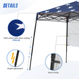 8x8 Pop Up Canopy Tent with Sidewall,8x8 Base 6x6 Top