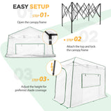 Easy Setup 10x5 Portable Lean to Pop Up Greenhouse