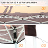 Eagle Peak SHADE GRAPHiX Slant Leg 10x10 Easy Setup Pop Up Canopy Tent with Digital Printed Cowboy