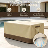 Patio Furniture Cover, Small Coffee Table 34.5''W×21''D×15.5''H