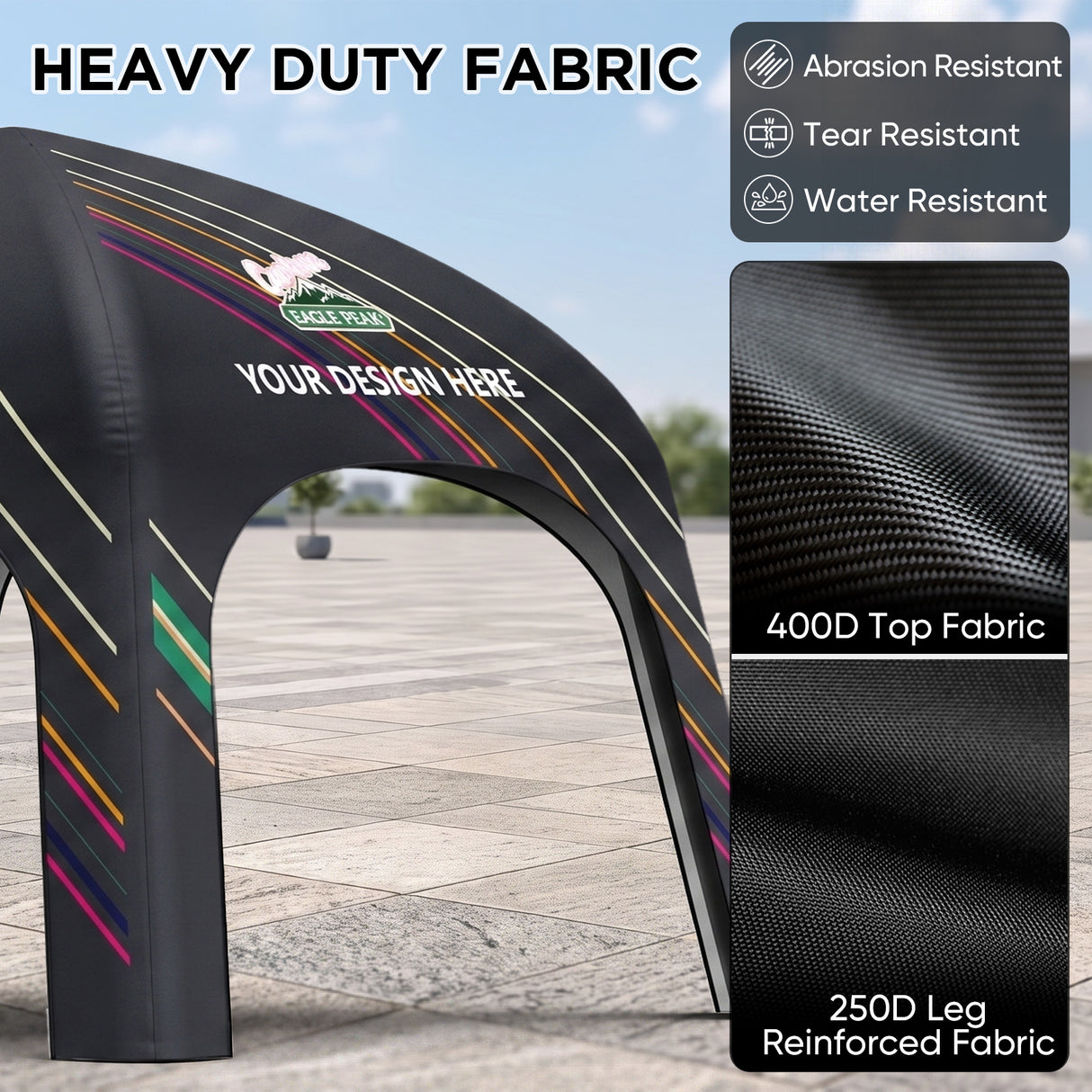 Custom Inflatable Event Tent with Logo, Square Tent
