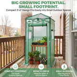 3x3 Easy Setup Small Pop Up Greenhouse - Eagle Peak®