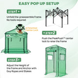 3x3 Easy Setup Small Pop Up Greenhouse - Eagle Peak®