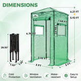 3x3 Easy Setup Small Pop Up Greenhouse - Eagle Peak®