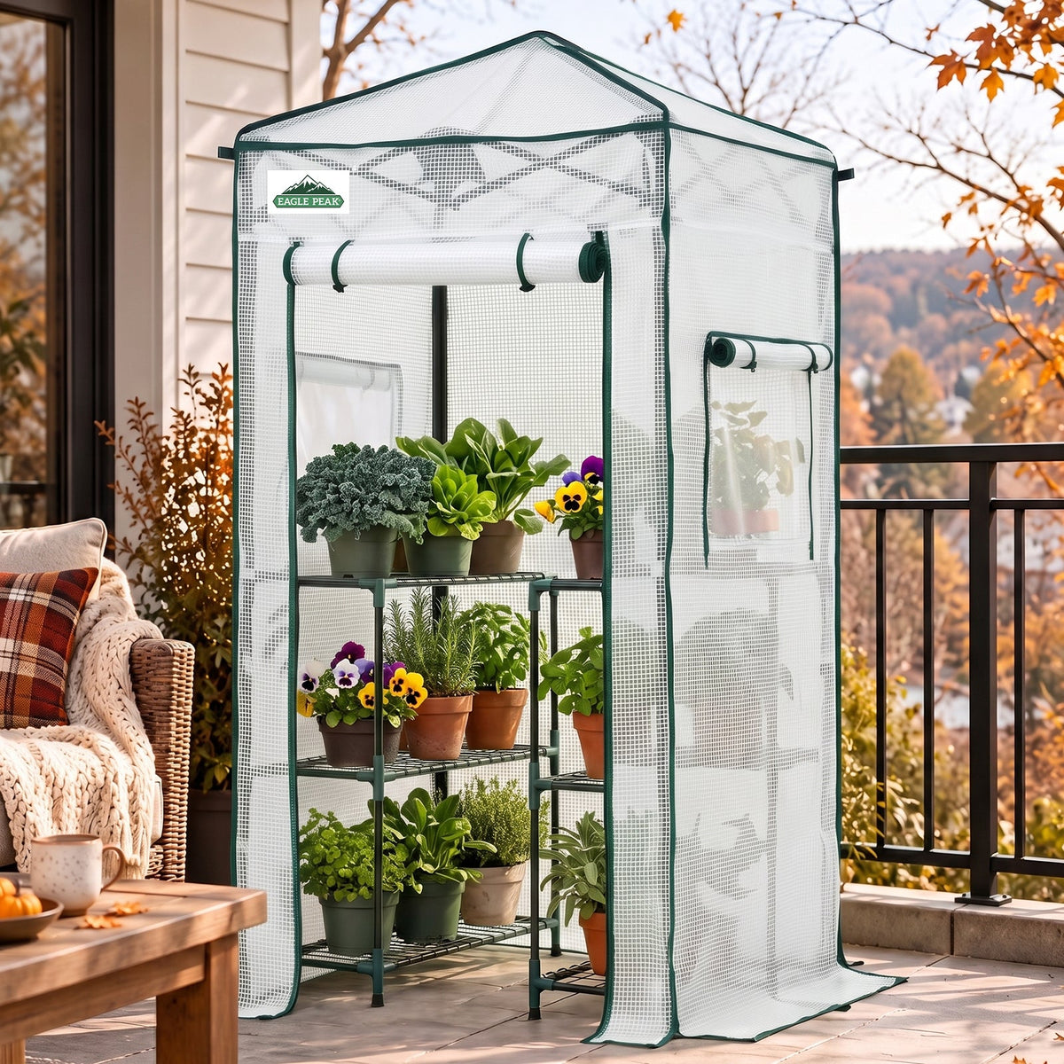 3x3 Easy Setup Small Pop Up Greenhouse - Eagle Peak®