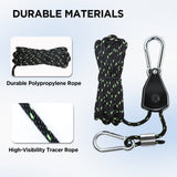 4 - Pack 1/8" Adjustable Rope Ratchet Tie Down Strap Set - Eagle Peak Custom Canopy Tent