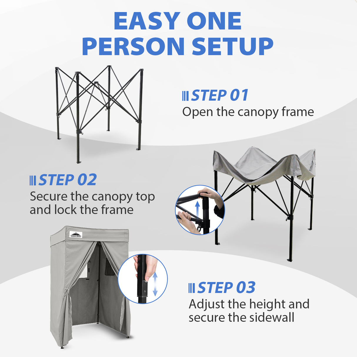 Flat Top 4x4 Pop-up Canopy Changing Room