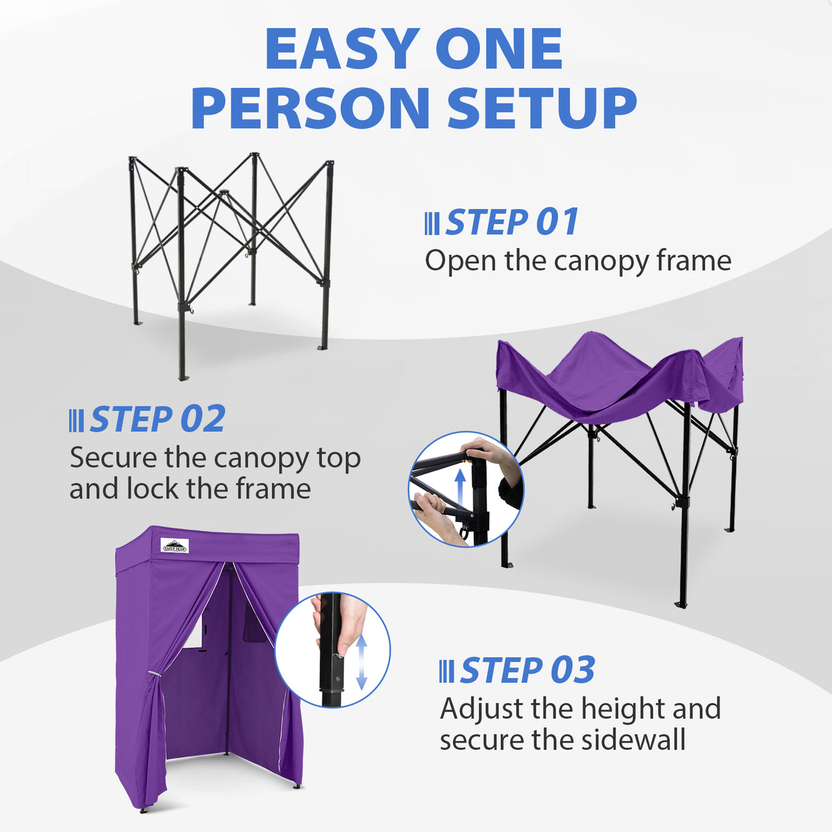 Flat Top 4x4 Pop-up Canopy Changing Room