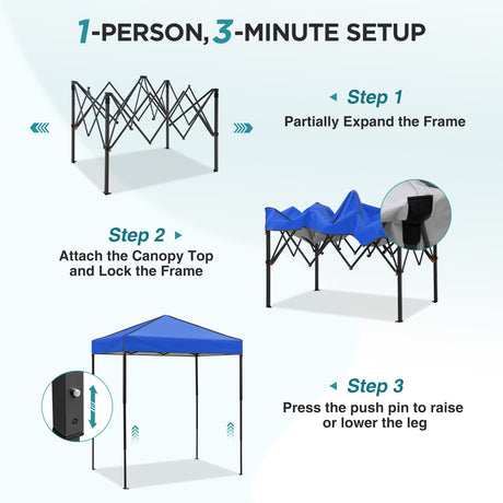 6x4 Instant Pop Up Canopy Tent