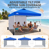 12x12 Pop Up Canopy Tent with 1 Sidewall