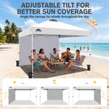 12x12 Pop Up Canopy Tent with 1 Sidewall