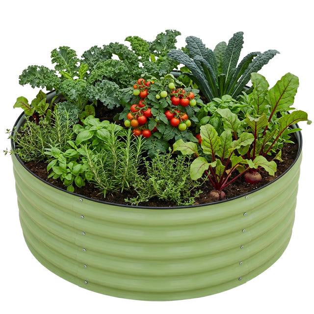 42'' Round 17'' Tall Raised Garden Bed Planter - Eagle Peak®