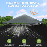 13x13 Straight Leg Pop Up Canopy Tent with 169 sqft of Shade