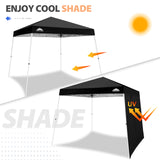 EAGLE PEAK Sunwall / Sidewall for 10x10 Slant Leg Canopy Only, 1 Sidewall, White/Blue