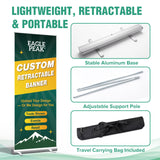 Custom Retractable Banner Stand with Your Business Logo