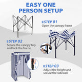 4x4 Pop Up Changing Tent, Flat Top Changing Room - Eagle Peak®