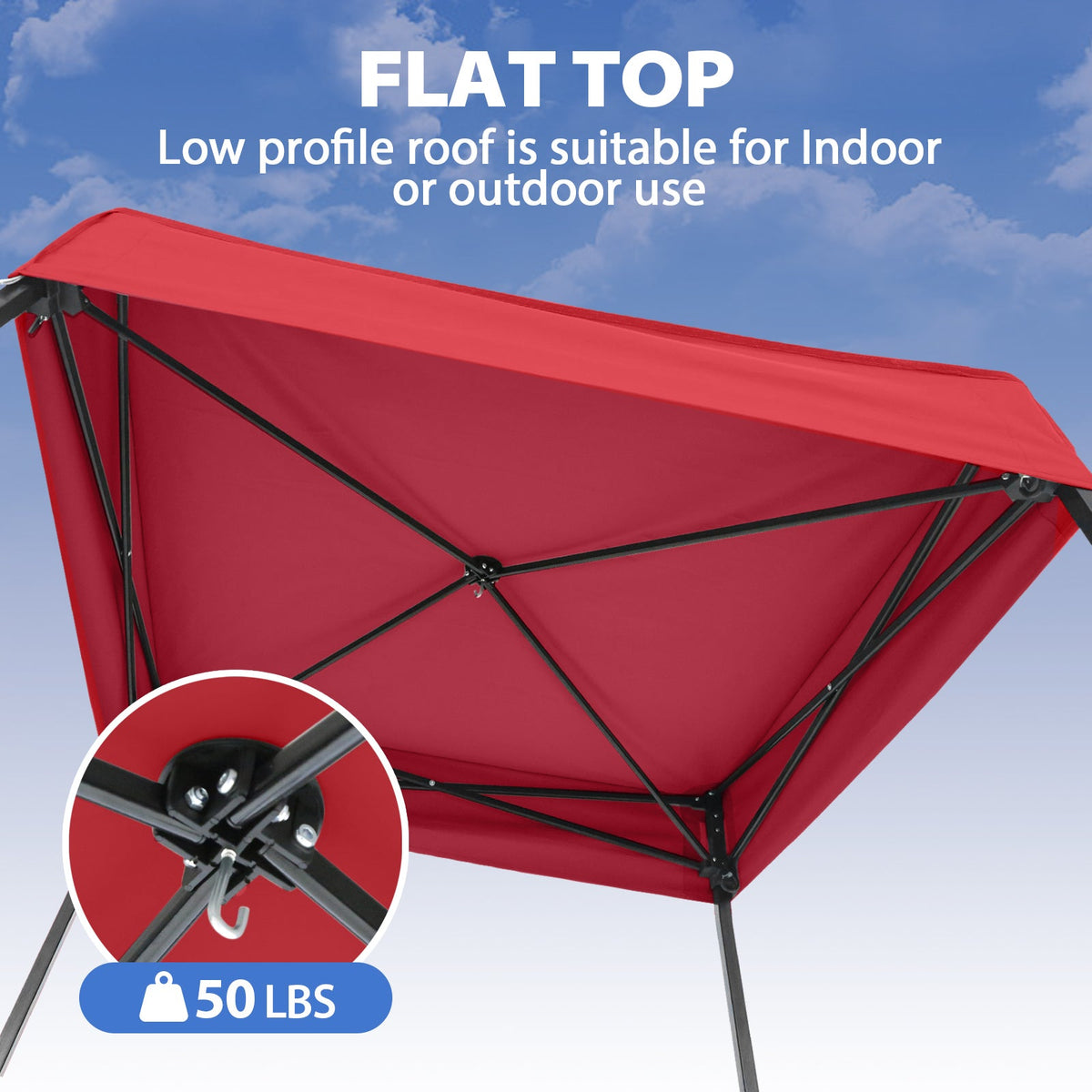 4x4 Pop Up Changing Tent, Flat Top Changing Room - Eagle Peak®