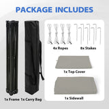 4x4 Pop Up Changing Tent, Flat Top Changing Room - Eagle Peak®