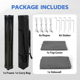 4x4 Pop Up Changing Tent, Flat Top Changing Room - Eagle Peak®