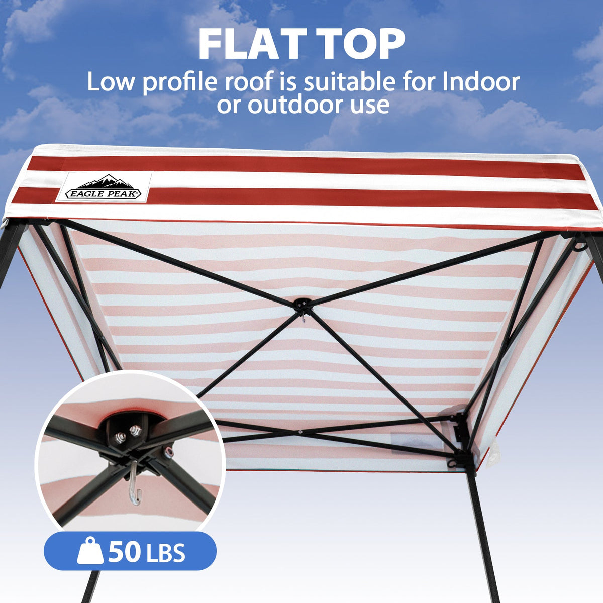 4x4 Pop Up Changing Tent, Flat Top Changing Room - Eagle Peak®