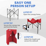 4x4 Pop Up Changing Tent, Flat Top Changing Room - Eagle Peak®