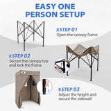 4x4 Pop Up Changing Tent, Flat Top Changing Room - Eagle Peak®
