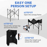 4x4 Pop Up Changing Tent, Flat Top Changing Room - Eagle Peak®