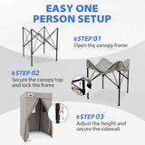 4x4 Pop Up Changing Tent, Flat Top Changing Room - Eagle Peak®