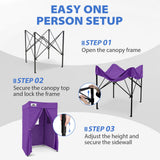 4x4 Pop Up Changing Tent, Flat Top Changing Room - Eagle Peak®