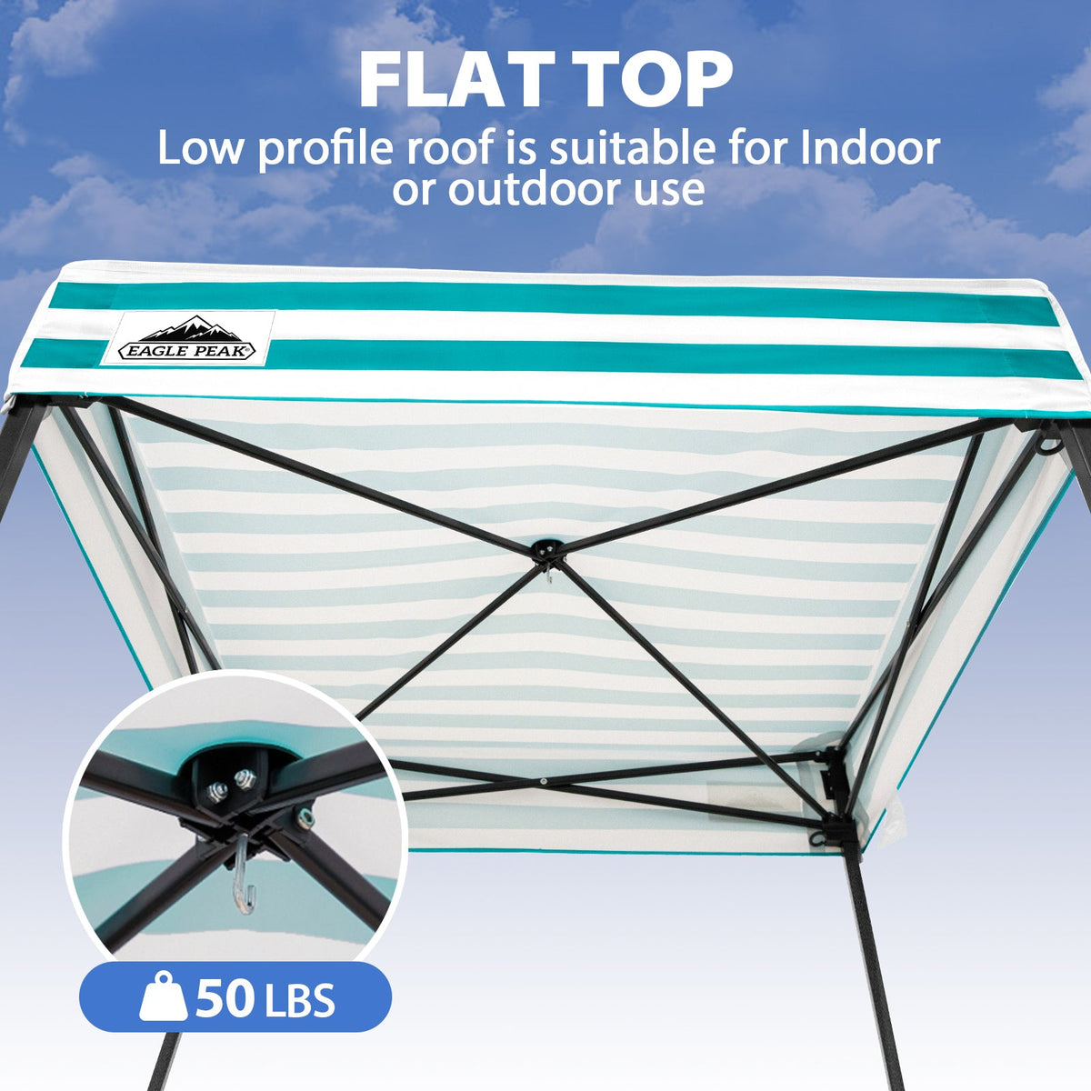 4x4 Pop Up Changing Tent, Flat Top Changing Room - Eagle Peak®