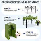 4x4 Pop Up Changing Tent, Portable Changing Room - Eagle Peak®