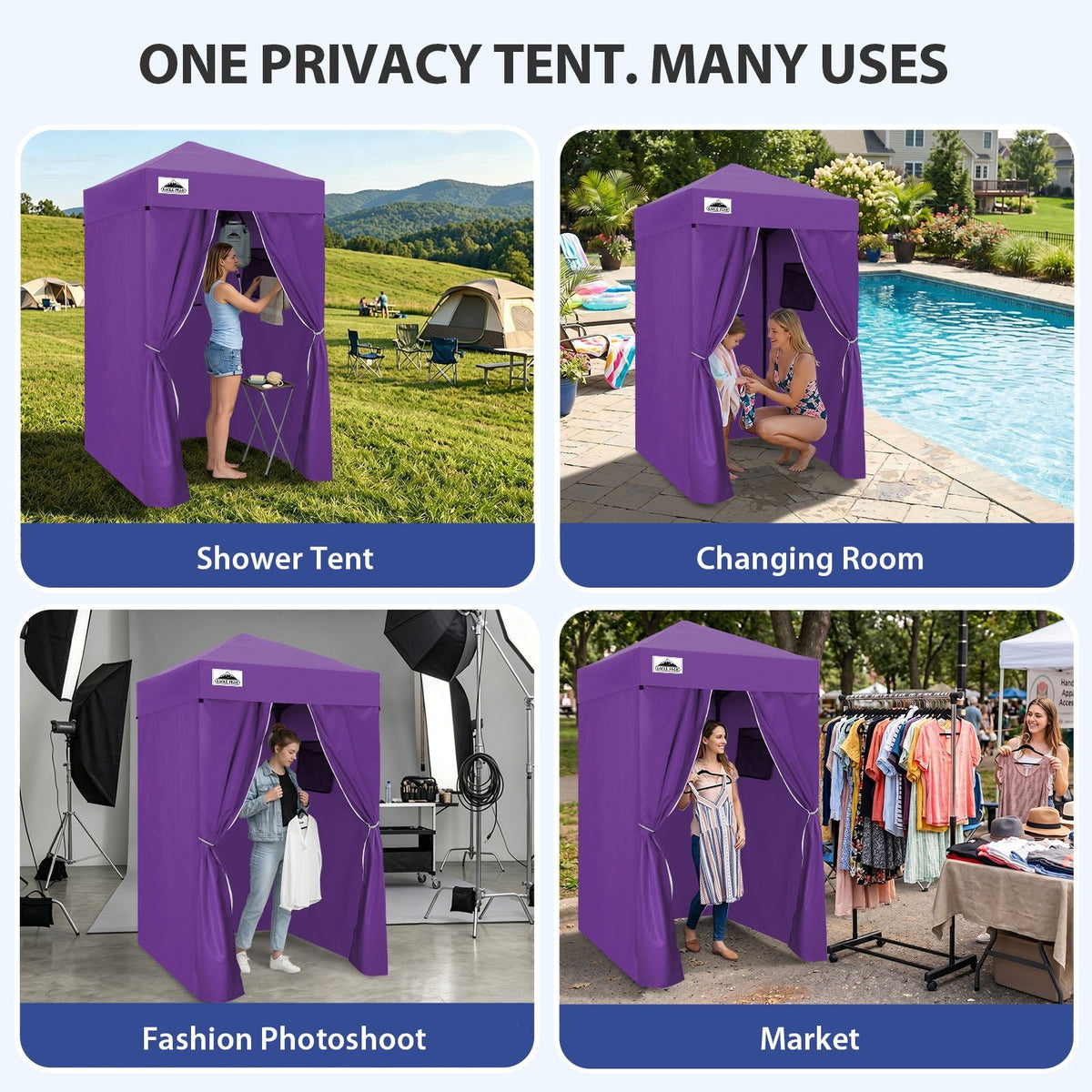 4x4 Pop Up Changing Tent, Portable Changing Room - Eagle Peak®