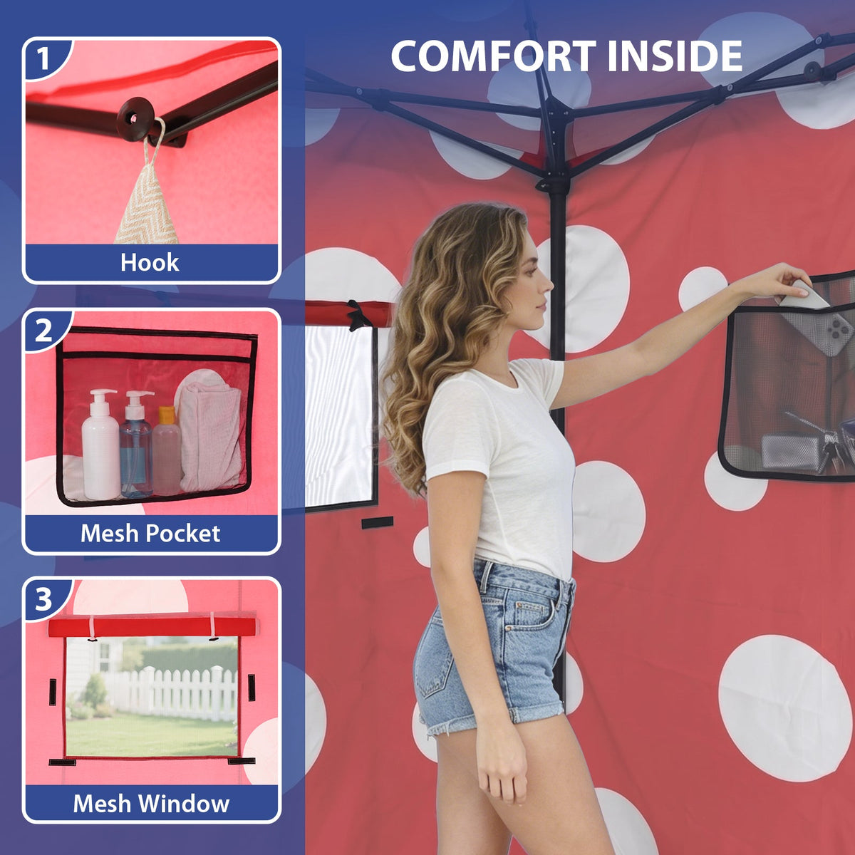 4x4 Pop Up Changing Tent, Portable Changing Room - Eagle Peak®